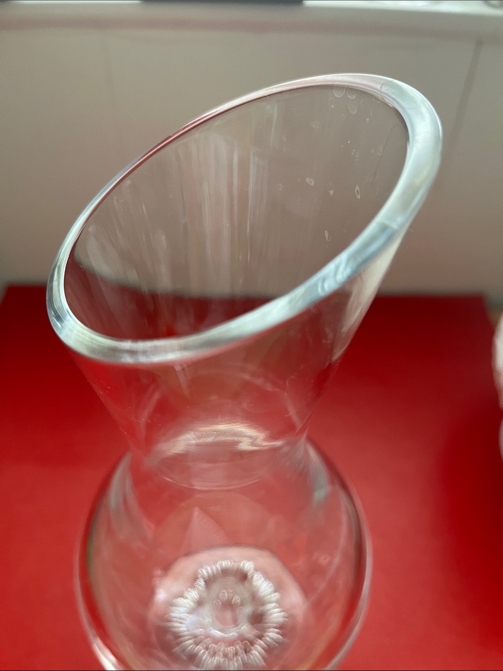 Waterford Crystal Clear Light Footed Carafe No Box #154049 / 11 3/8 H - Picture 4 of 4